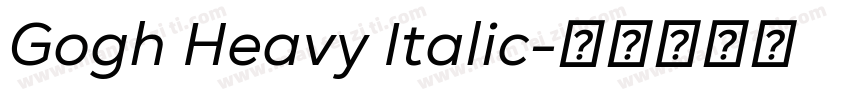 Gogh Heavy Italic字体转换